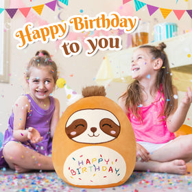 CozyWorld birthday sloth pillow bed-use, a soft daytime and nap companion.