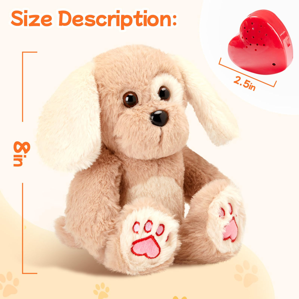 CozyWorld Heartbeat Puppy placed in a cozy room for child friendly companionship