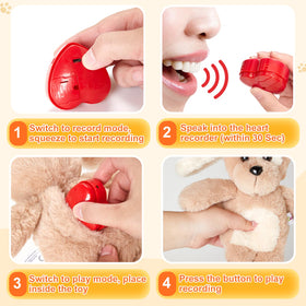 CozyWorld Heartbeat Puppy soft fur detail highlighting premium materials and puppy spots