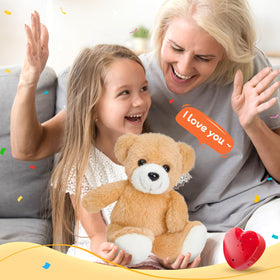 CozyWorld Heartbeat Teddy Bear recording mode visible for message capture
