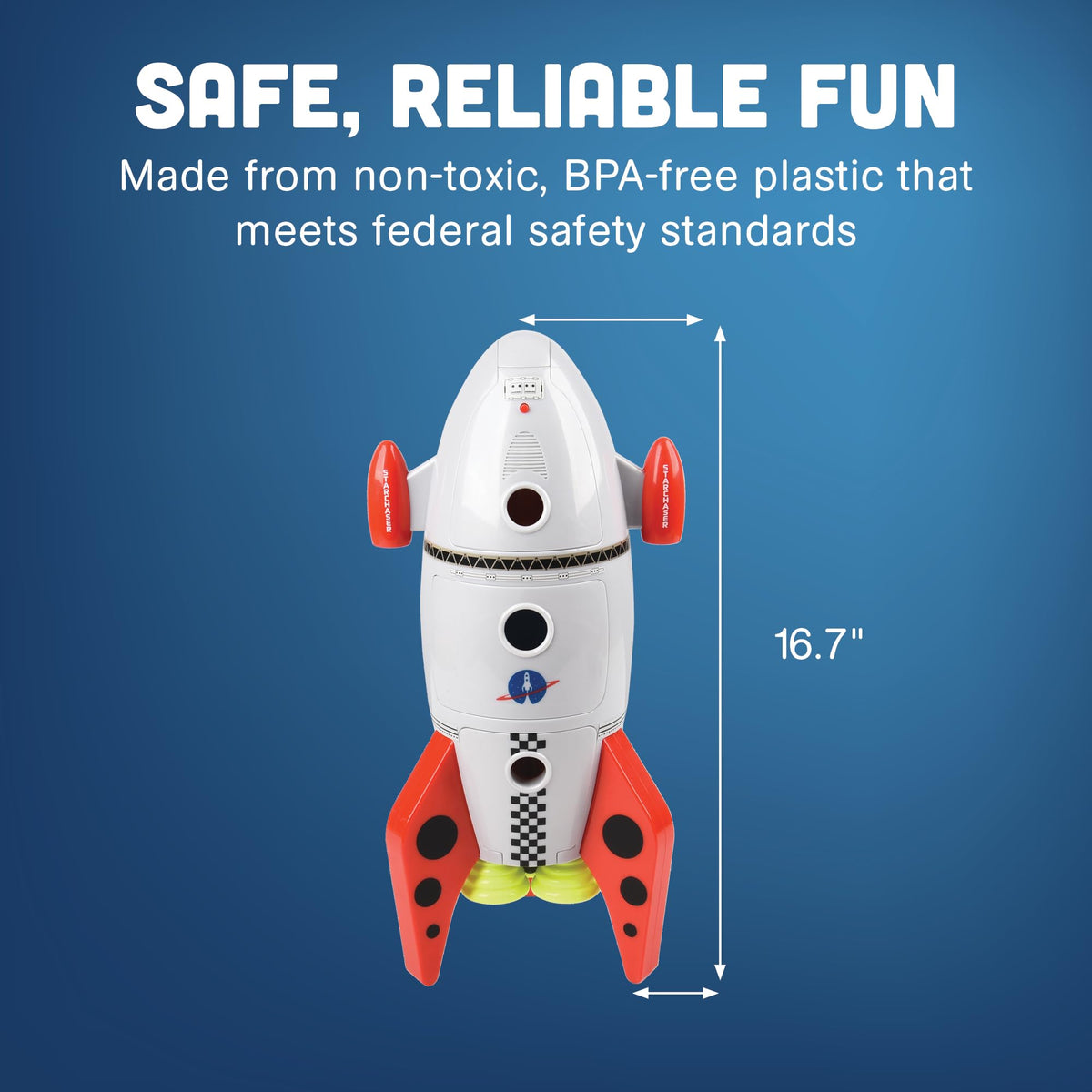 CP Toys Battery-powered rocket engages kids through interactive play