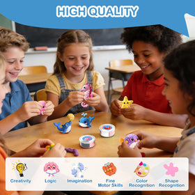 CPNYOFBRO air dry clay kit non-sticky formula stays clean during play.