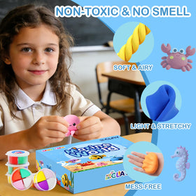 CPNYOFBRO air dry clay kit ultra-soft clay feels smooth for easy shaping.