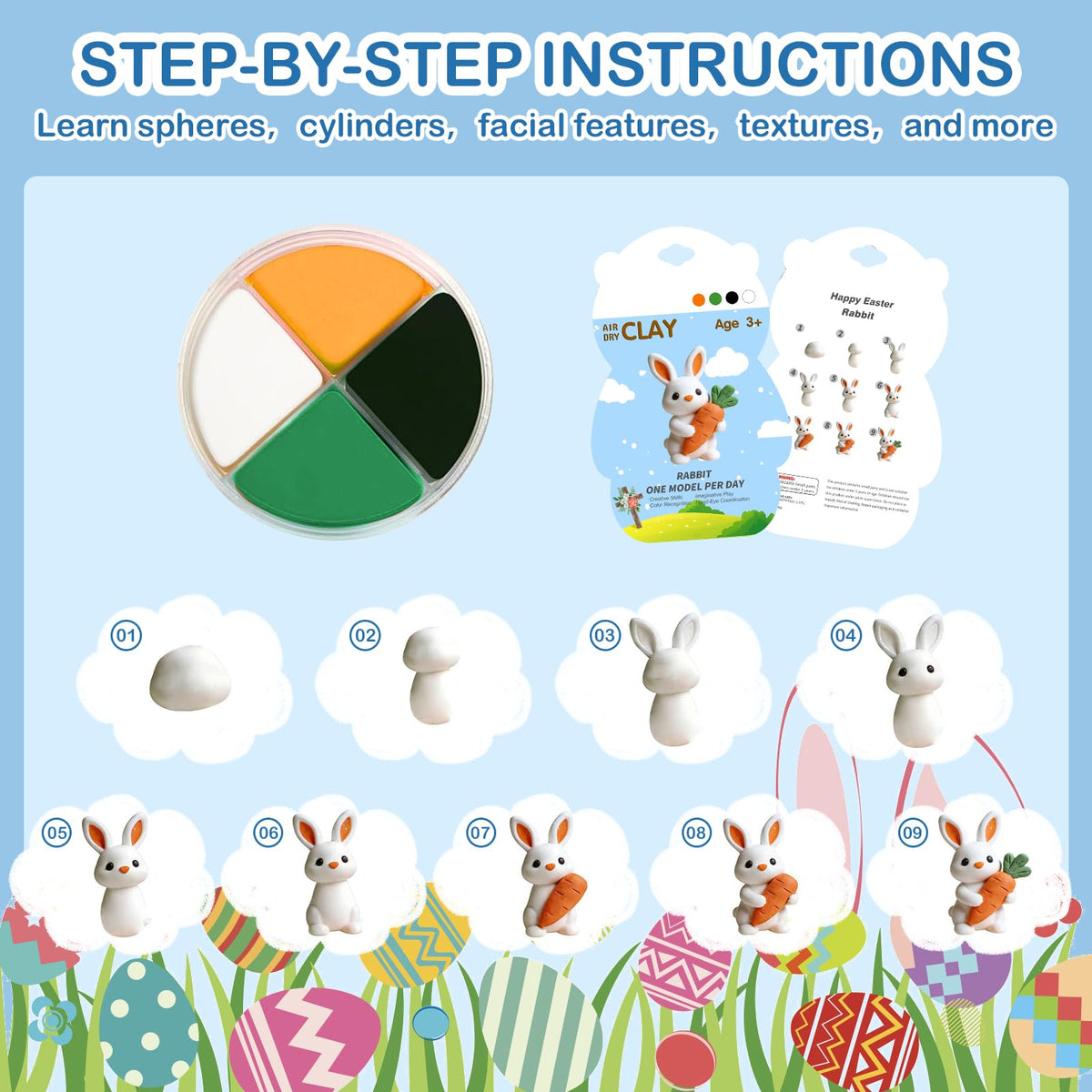 CPNYOFBRO Easter models guide with 12 designs to inspire hands-on learning.