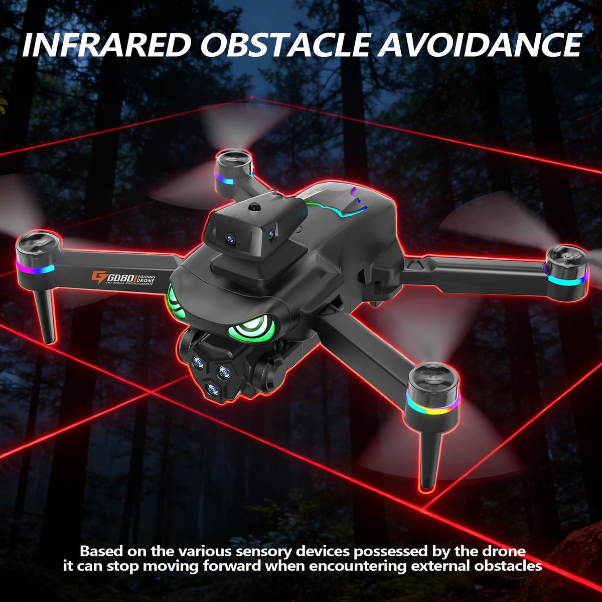 CQDAKET drone lights for vivid night flight visuals and photos
