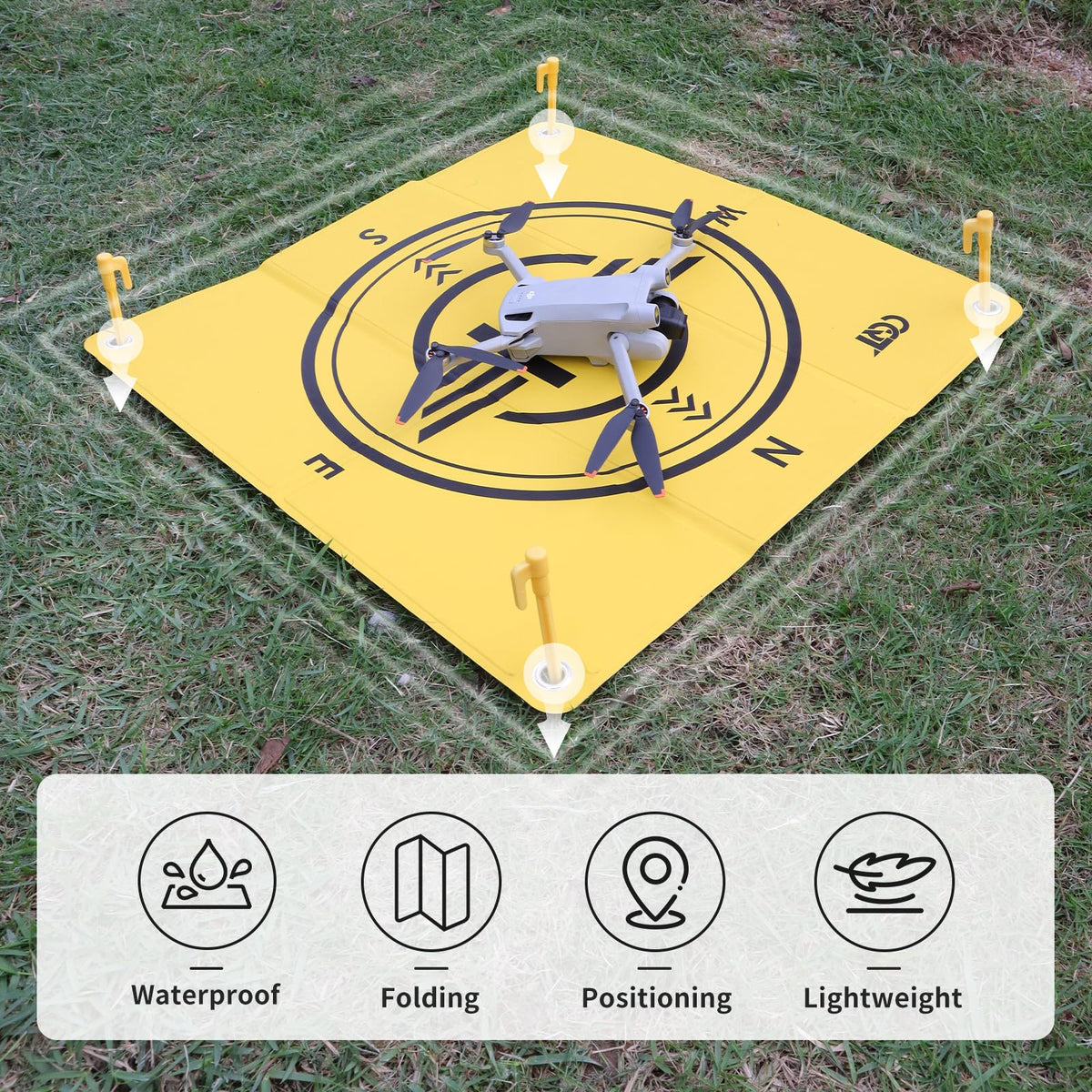 CQT storage bag included with the drone landing pad for easy transport.