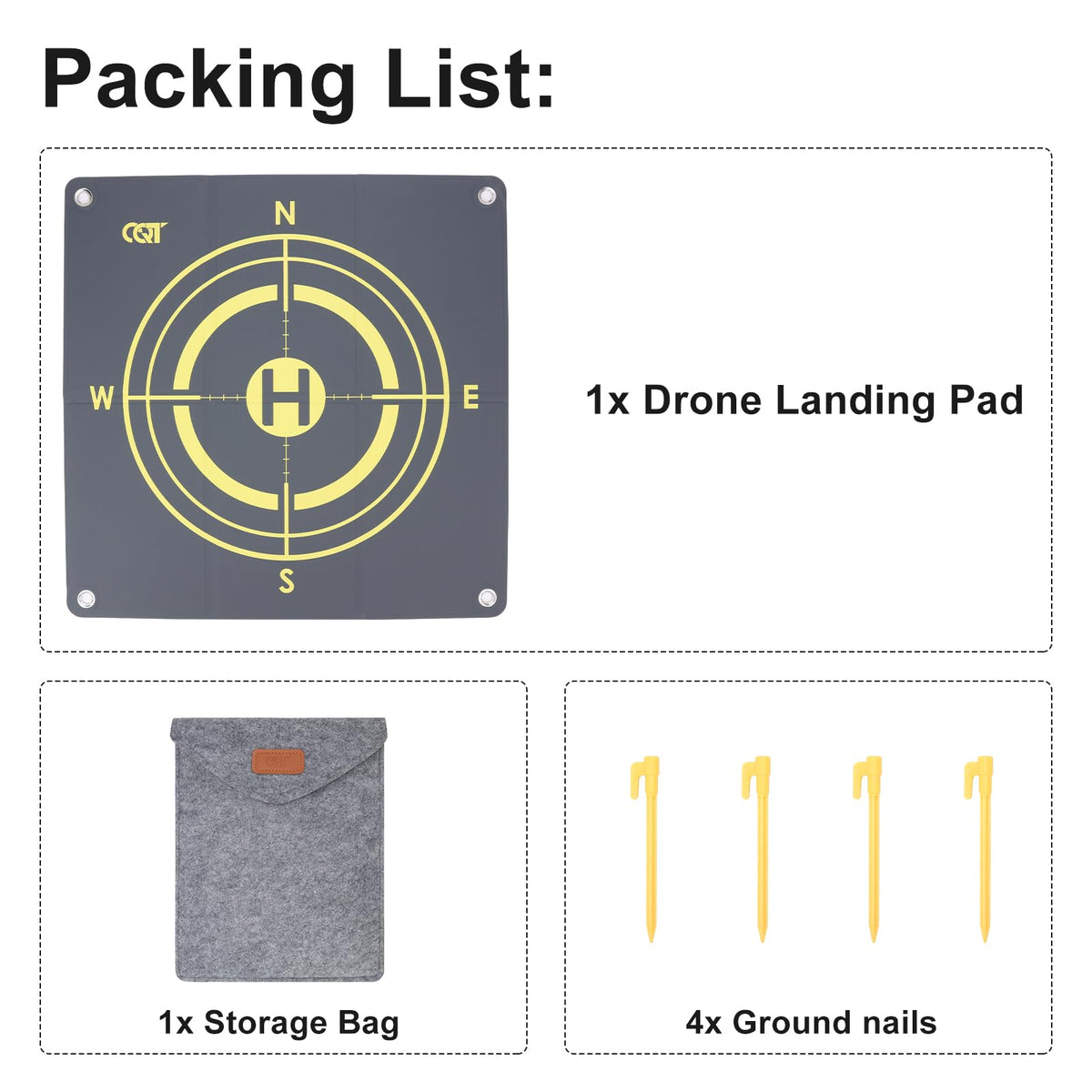 CQT Drone Landing Pad open surface, clearly defined landing area.