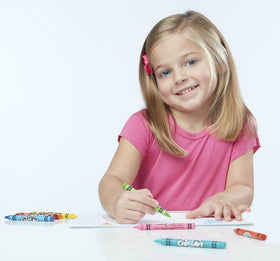 Bright, smooth-glide pigments offer lasting color for classroom projects and crafts.