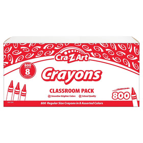 Vibrant, long-lasting colors from Cra-Z-Art crayons glide smoothly across paper.