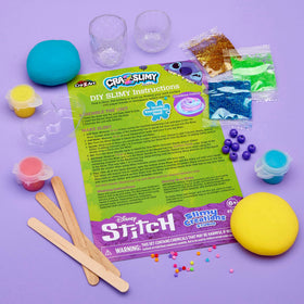 Cra-Z-Art Disney Stitch Slimy Creations Studio containers store slime neatly and portable.