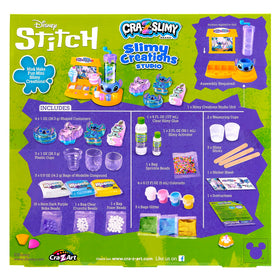 Cra-Z-Art Disney Stitch Slimy Creations Studio containers for slime storage and easy transport.
