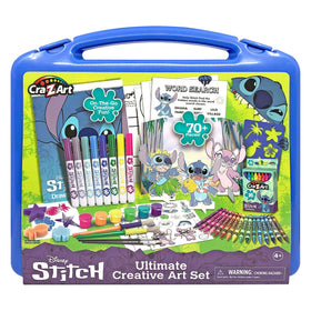 Cra-Z-Art Disney Stitch ultimate art case opens to reveal 70+ pieces for creativity