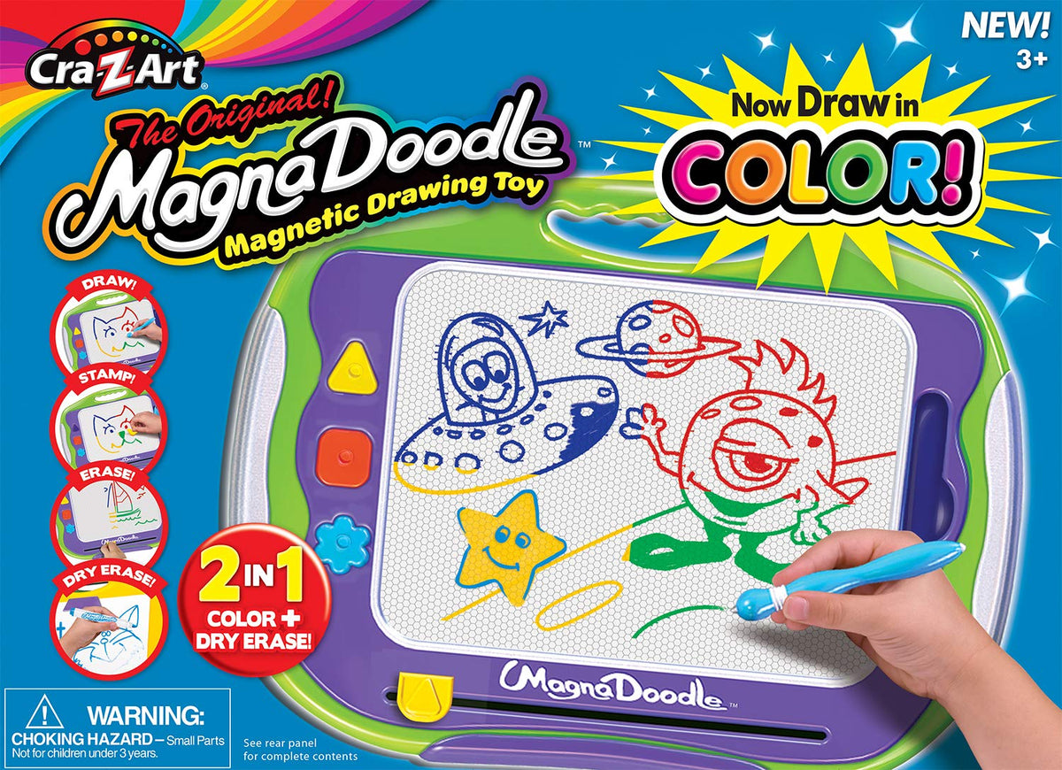 Cra-Z-Art Magna Doodle Color board with eraser for mess-free drawing