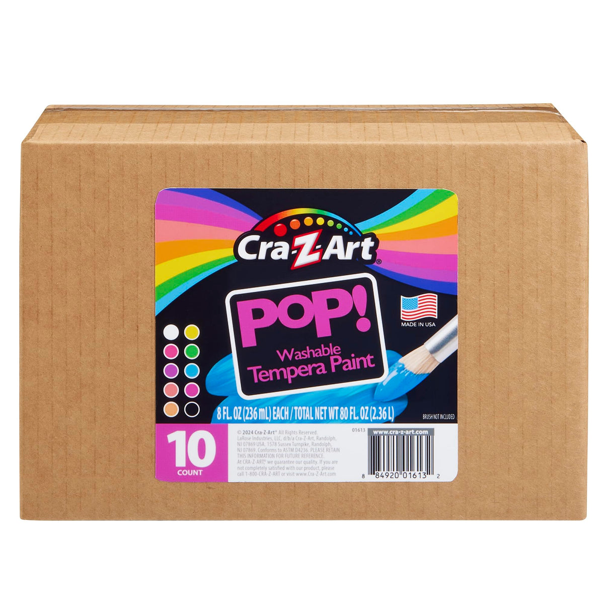 Cra-Z-Art POP! Neon paints styled as party favors and decorations for kids