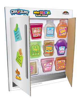 Cra-Z-Art CRA-Z-Slimy Mini Mania Grocery Set mini food collection with scented slime encourages tactile exploration.