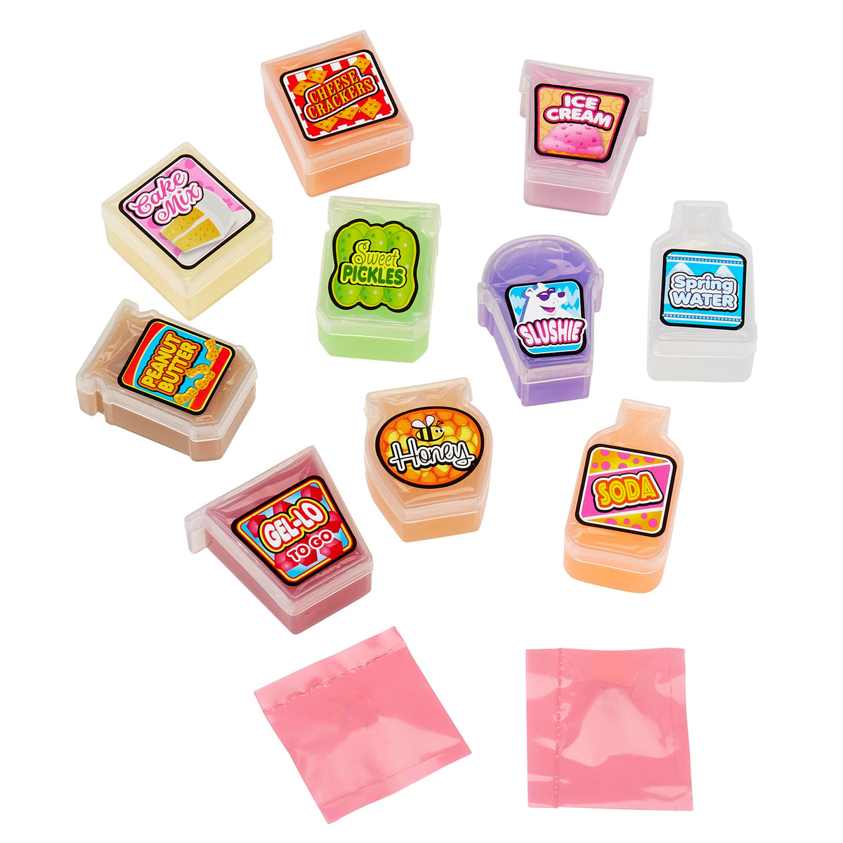 Cra-Z-Art CRA-Z-Slimy Mini Mania Grocery Set kids playing store scene with slime textures.