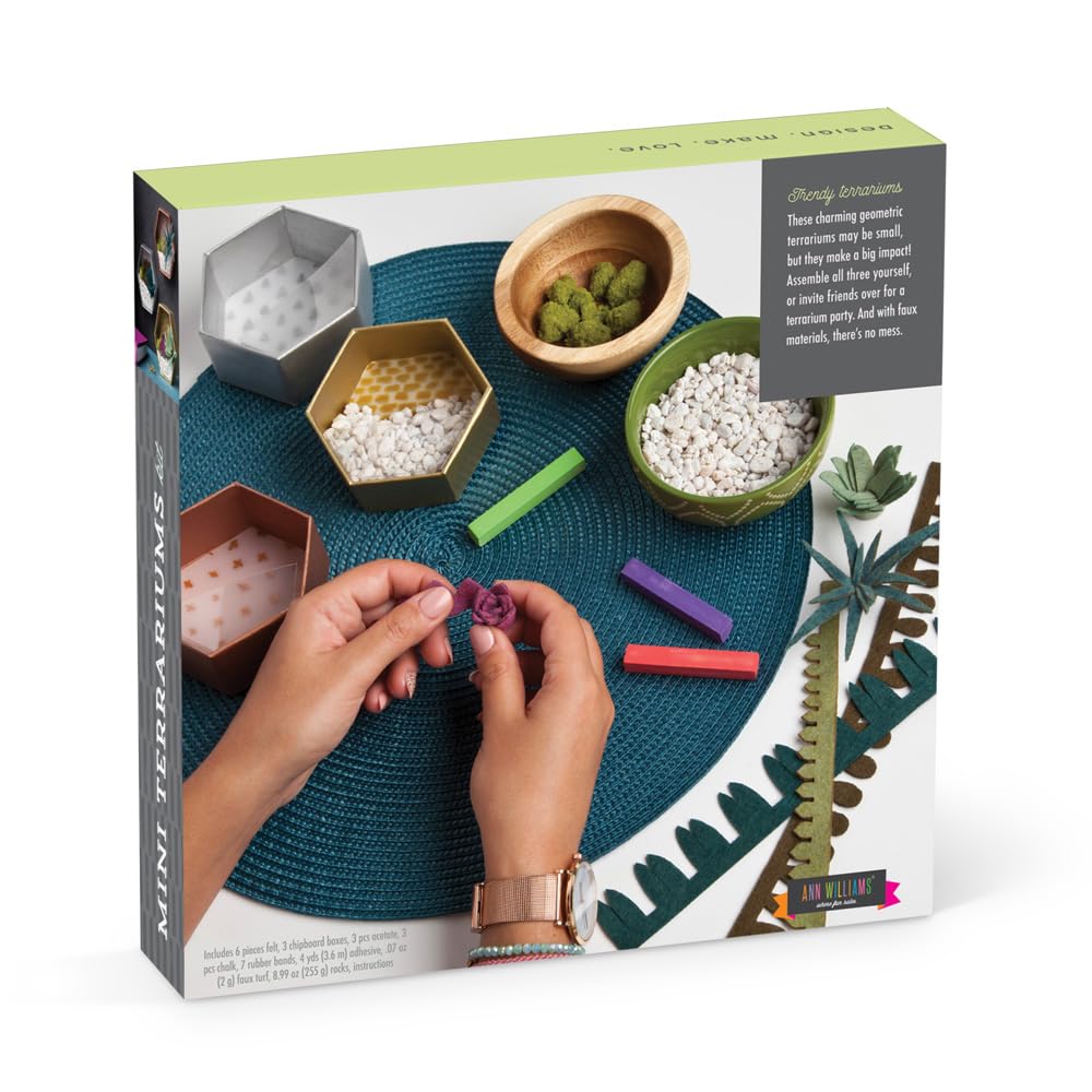 Craft Crush rolled felt succulents for colorful, maintenance-free decor