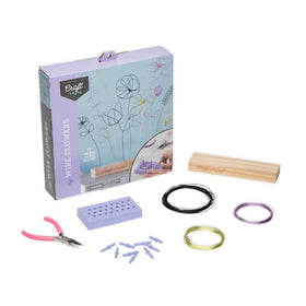 Craft Crush Wire Flowers creative activity for teens and adults.