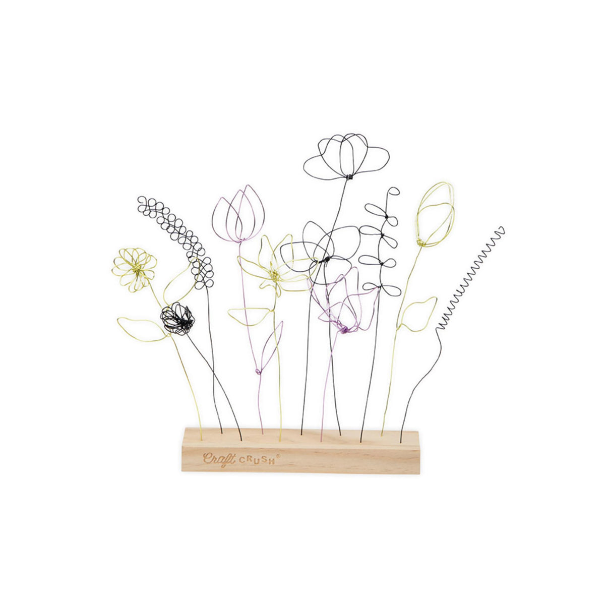 Craft Crush Wire Flowers guide with step-by-step instructions for beginners.