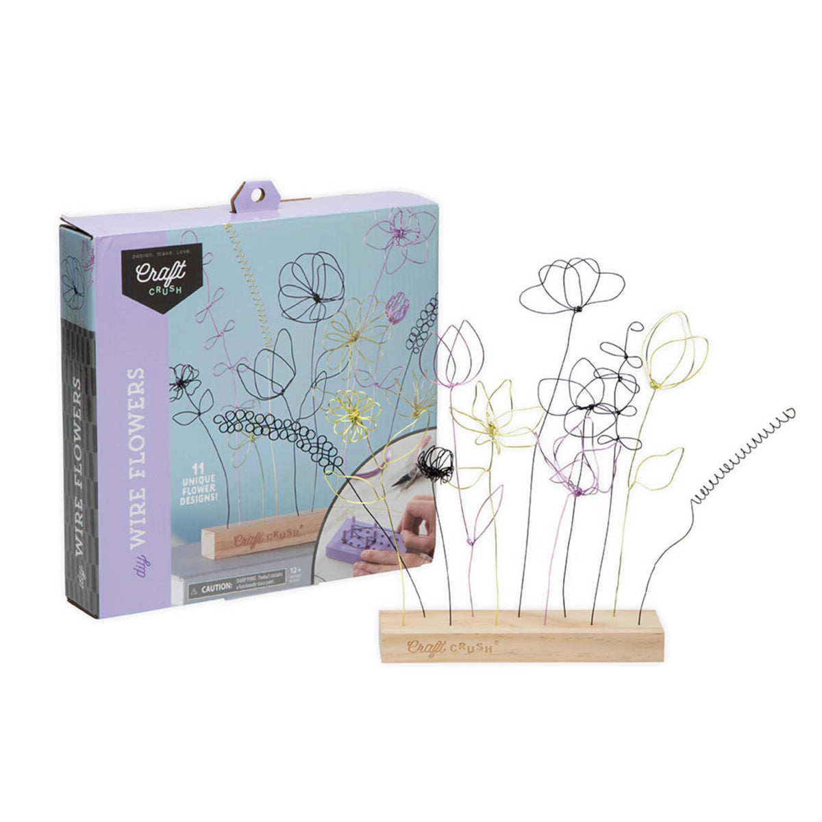 Craft Crush Wire Flowers kit, ideal for teens and adults alike.