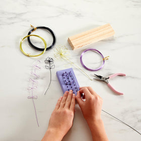 Craft Crush Wire Flowers wire spools in bright colors for creativity.