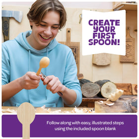 Craft Culture Wood Whittling Kit basswood blocks for easy beginner work