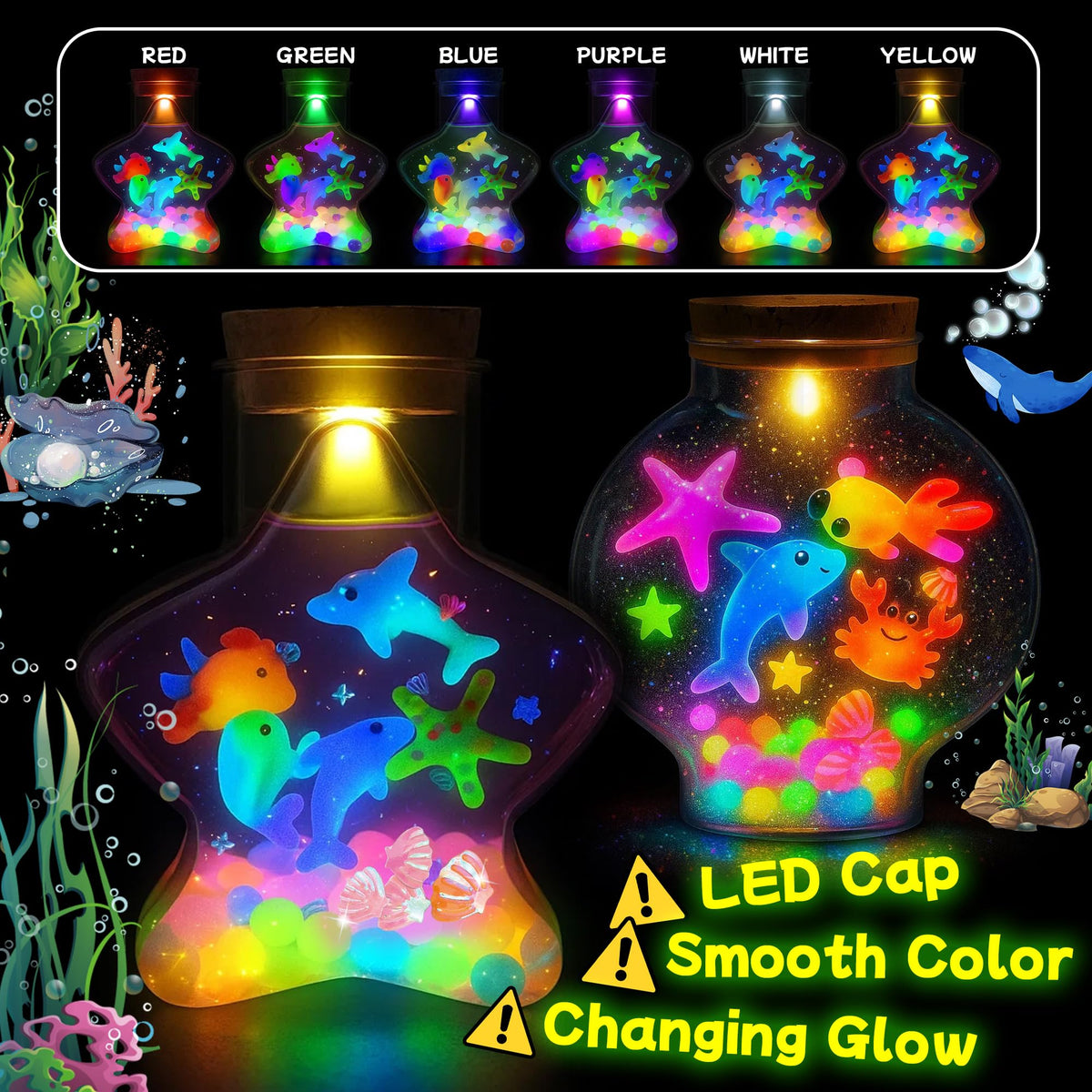 Craft Spot sea creature molds showcase diverse shapes for imaginative play.