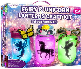 Craftelle light-up unicorn lantern kit for magical kid-friendly night light.