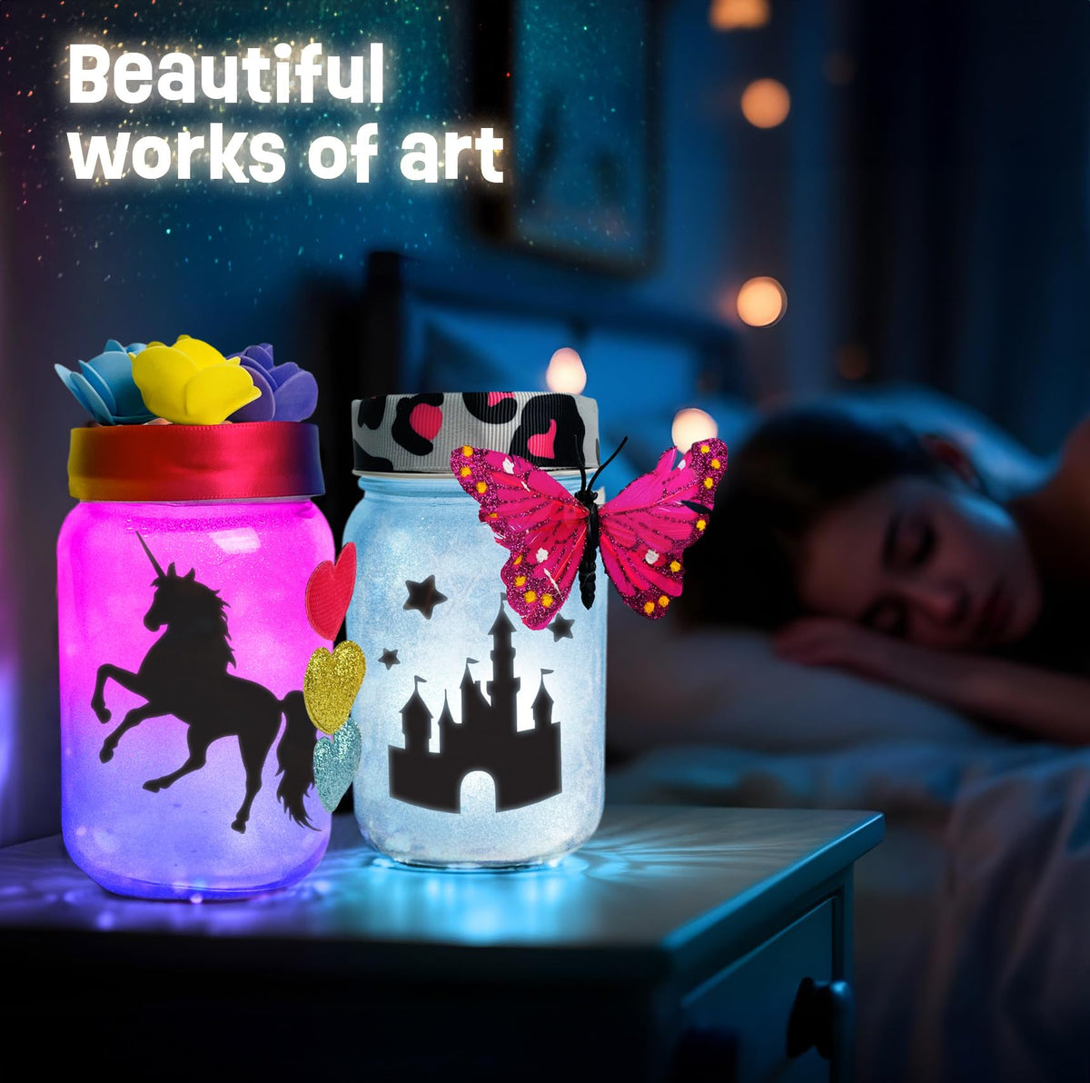 Craftelle craft kit with guide for confident lantern assembly.