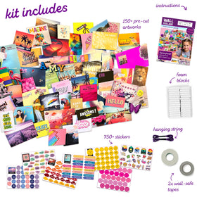 Craftelle Wall Collage Kit—customizable letters add personalized touches to teen walls.