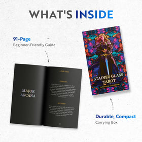 CRAFTERIAN foil-edged tarot cards catch light for striking spreads.