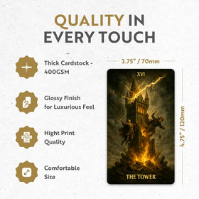 CRAFTERIAN Mist of Shadows gold-edged cards gleam in low light