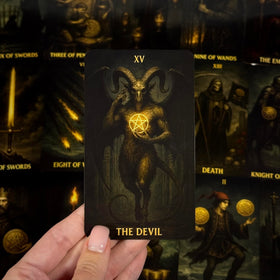 CRAFTERIAN Mist of Shadows gothic card motif for ritual-inspired readings