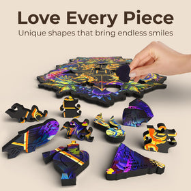 CRAFTHUB adult-friendly puzzle featuring Harry Potter shapes for a challenging, enjoyable experience.