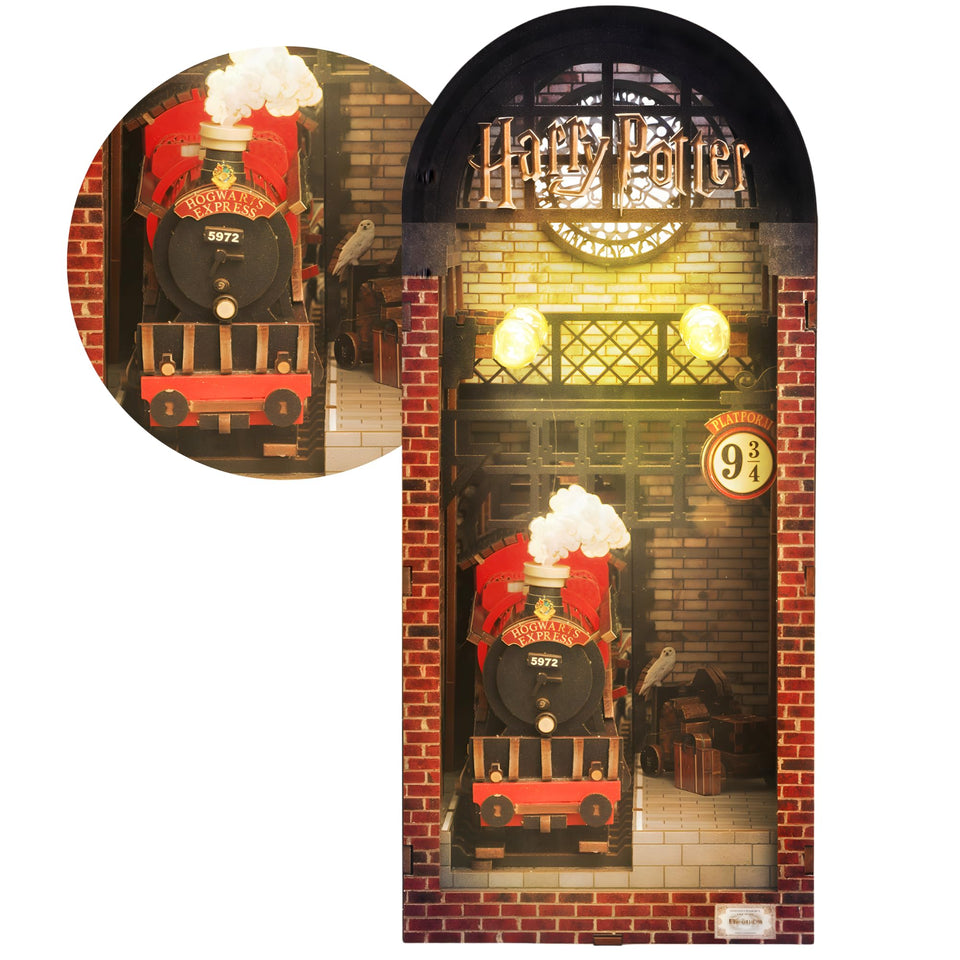 CRAFTHUB Hogwarts Express Book Nook Kit pieces for easy assembly