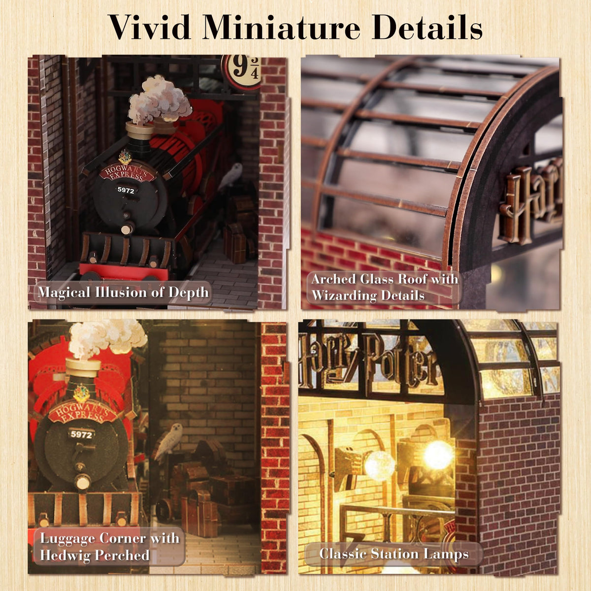 CRAFTHUB Hogwarts Express display-ready shelf insert enhances any room