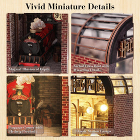 CRAFTHUB Hogwarts Express display-ready shelf insert enhances any room