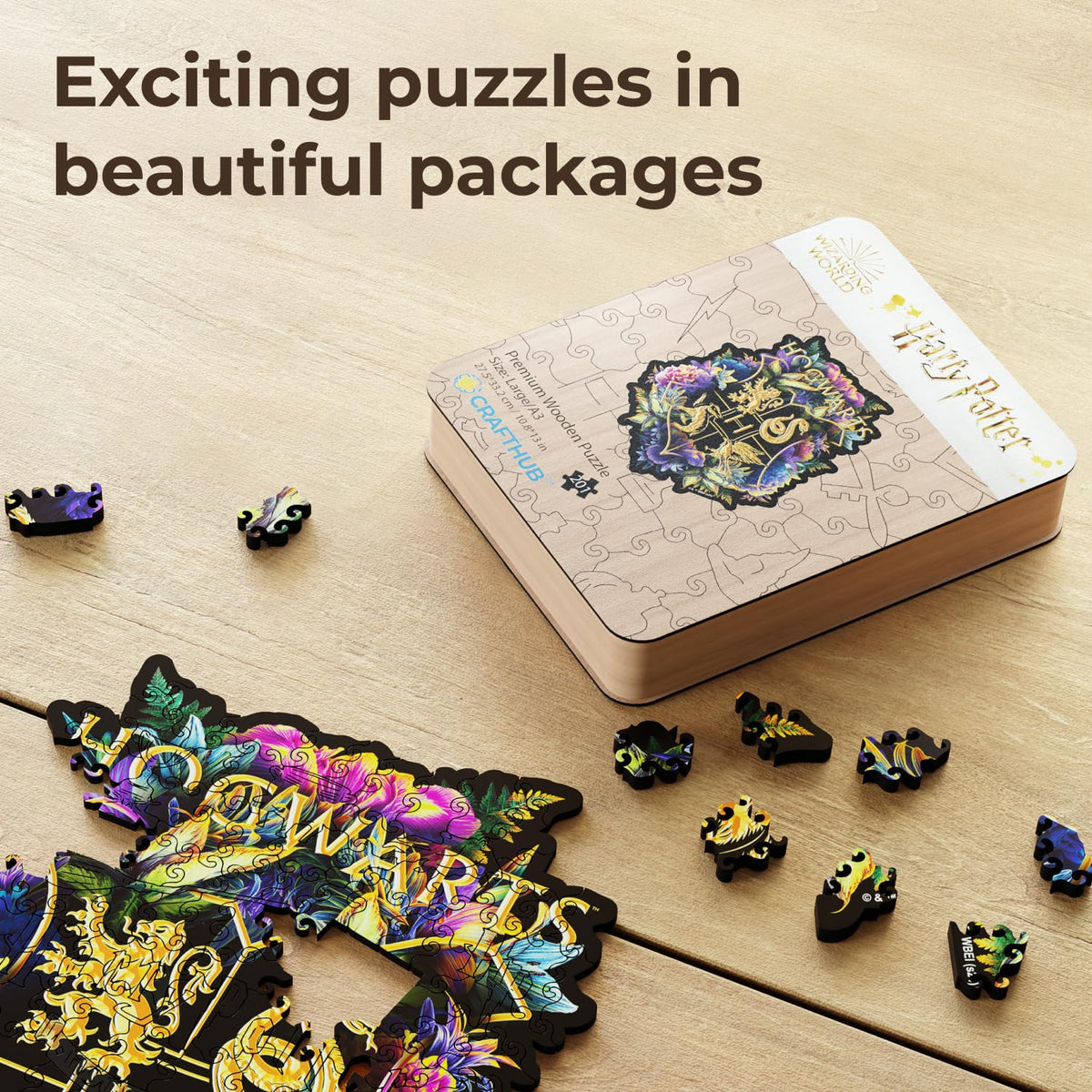 Calming solo puzzle night with sturdy wood pieces and satisfying piece interlock.