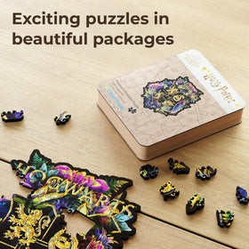 Calming solo puzzle night with sturdy wood pieces and satisfying piece interlock.