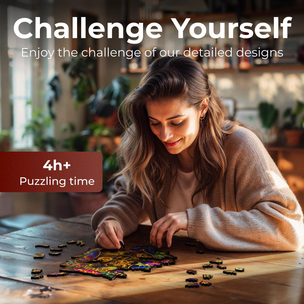 CRAFTHUB puzzle set ready for wall display and decor after assembly.
