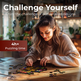 CRAFTHUB puzzle set ready for wall display and decor after assembly.