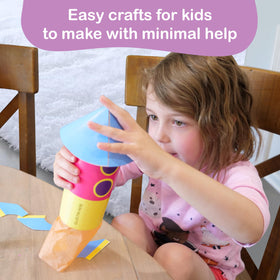 Craftikit 20 Space galaxy-themed projects glow in dim light for cozy evenings.