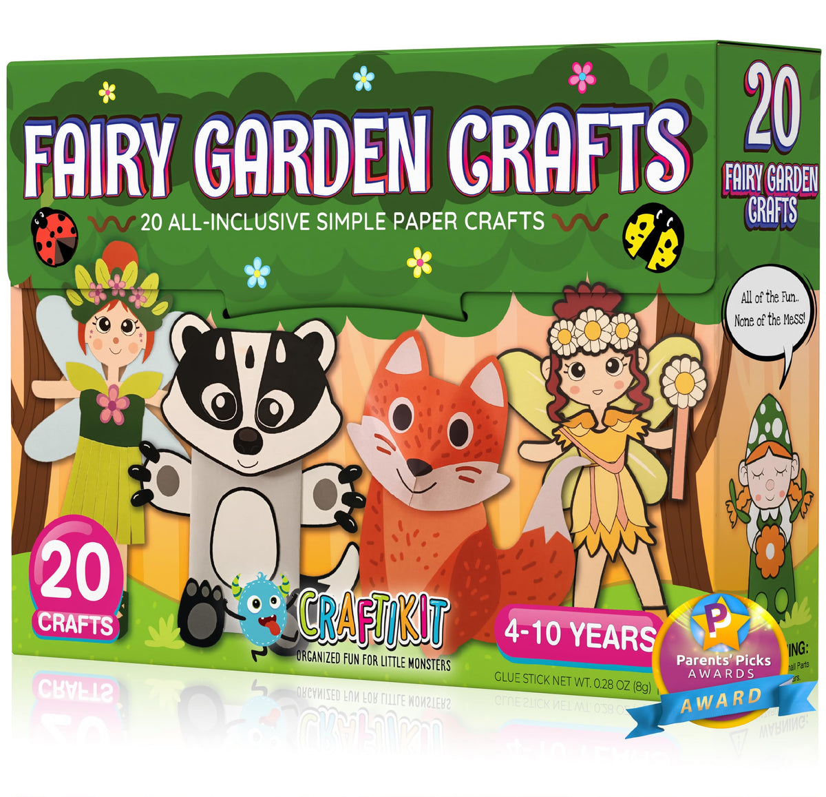Craftikit Fairy Garden Kit: kids crafting colorful projects for screen-free fun.