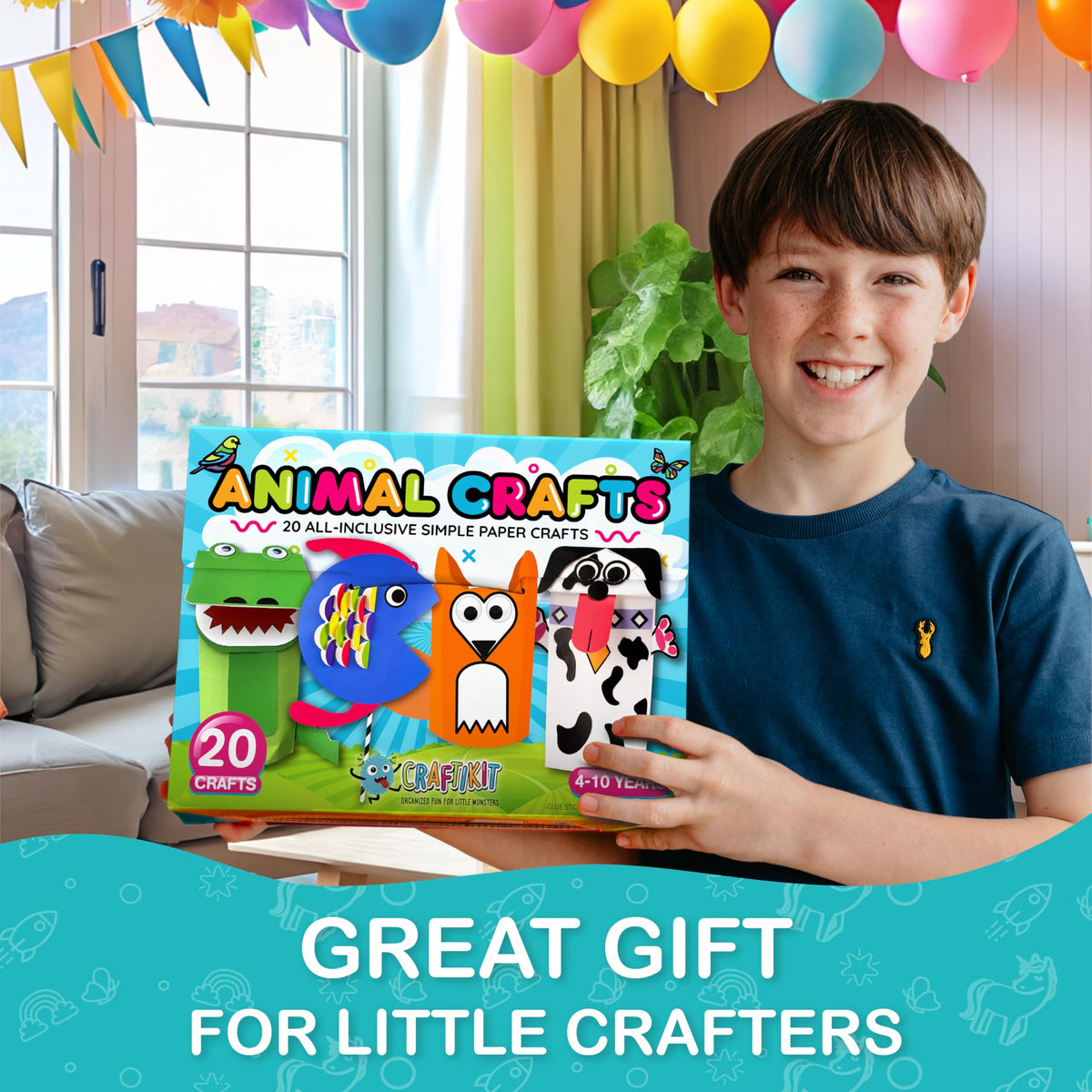 Craftikit ready-to-go craft kits showcase all-included materials for mess-free setup.