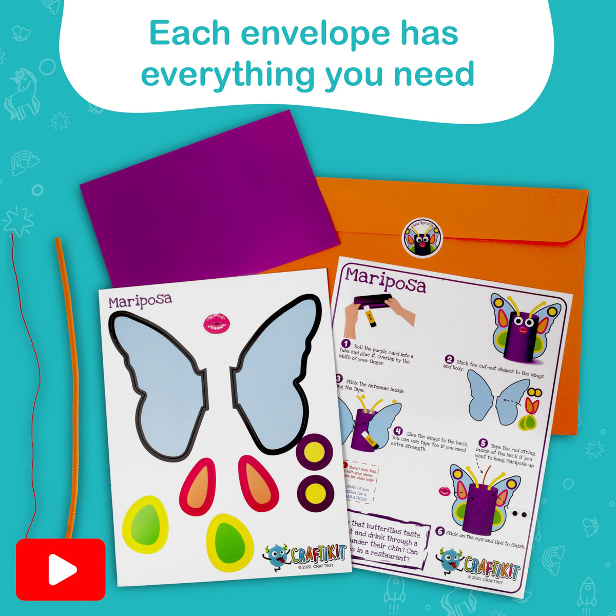 Craftikit offers a variety from dinosaurs to butterflies for imaginative play.