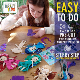 Craftiloo Illustrated guide walks kids through stitches with fun steps.