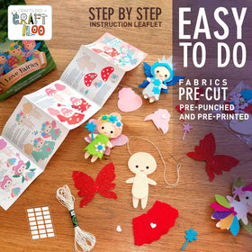 CRAFTILOO mushroom house project designed for easy beginner sewing