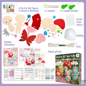 CRAFTILOO safety needles and embroidery floss for kids' crafting