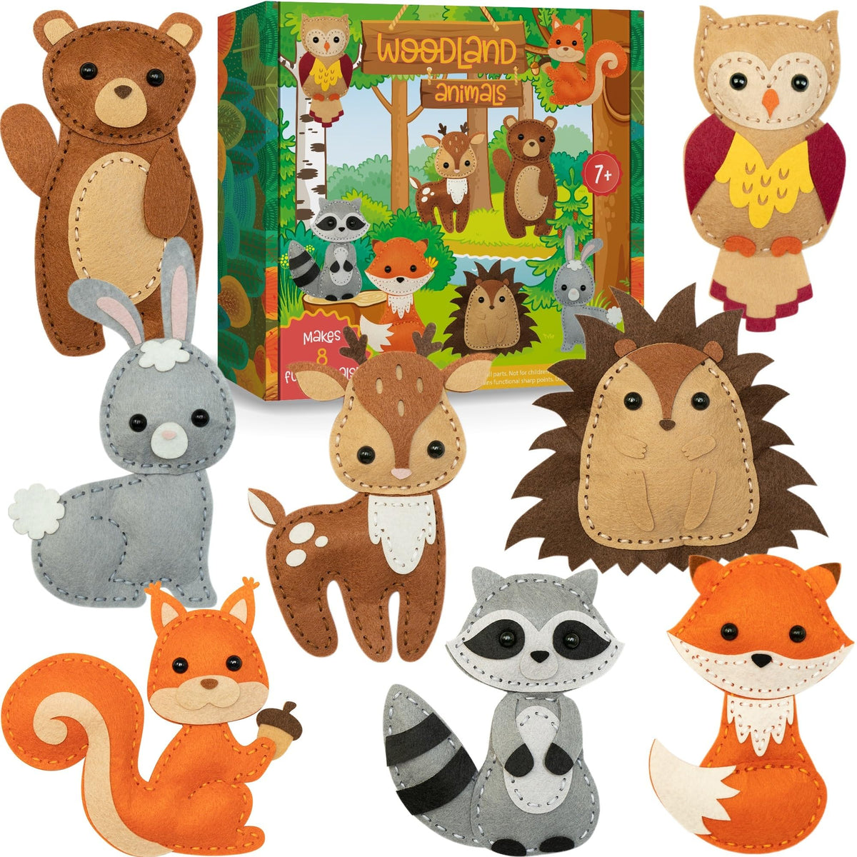 Craftorama sewing kit animal felt figures ready for hands-on creative play and learning