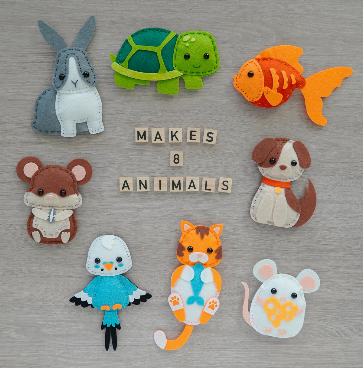 Craftorama kids sewing kit bird project offering hands-on craft and pride in finished animals.